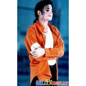 Michael Jackson JAM Orange Shirt