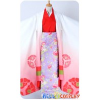 Vocaloid 2 Cosplay Meiko Senben Zakura Costume Geisha Kimono