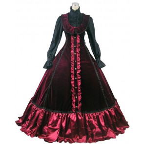 Victorian Gothic Punk Lolita Ball Gown Prom Steampunk Dress