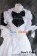 Gothic Lolita Cosplay White Black Maid Uniform Dress Costume
