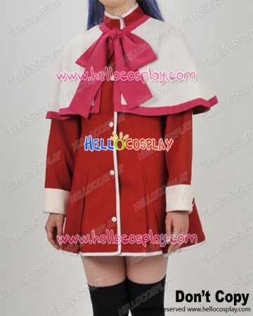 Kanon Cosplay Nayuki Minase Pink Red Uniform Costume