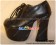 Black Shoelace Chunky Punk Lolita Shoes