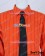 One Piece Cosplay Sanji Stripe Dark Orange Shirt Costume