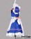 Touhou Project Cosplay Sakuya Izayoi Blue Maid Dress Costume
