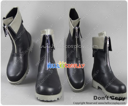 Final Fantasy VII 7 Cosplay Cloud Strife Zipper Short Boots