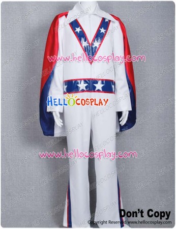 Motorcycle Daredevil Evel Knievel Cosplay Costume Cape Red