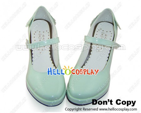 Mint Instep Strap Stiletto Punk Lolita Shoes