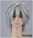 Silver Grey Short Cosplay Layered Wig