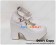 Matt White Three Straps Chunky Punk Lolita Shoes