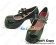 Black White Rim Double Straps Chunky Sweet Lolita Shoes