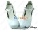 Mirror White Plain Single Strap Chunky Princess Lolita Shoes