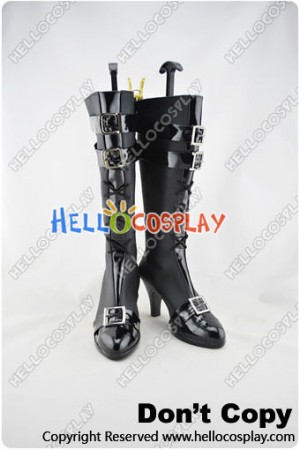 Vocaloid 2 Cosplay Shoes Lily Boots Black
