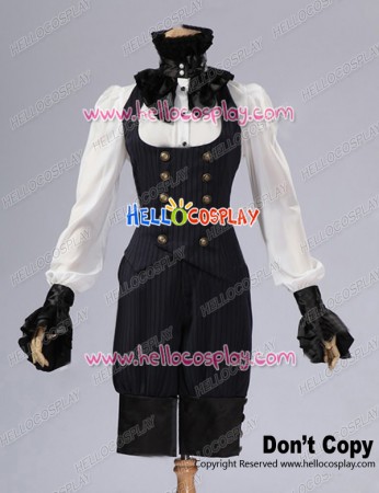 Victorian Tailored Suit Stripe Vest Breeches Halloween Steampunk Costume