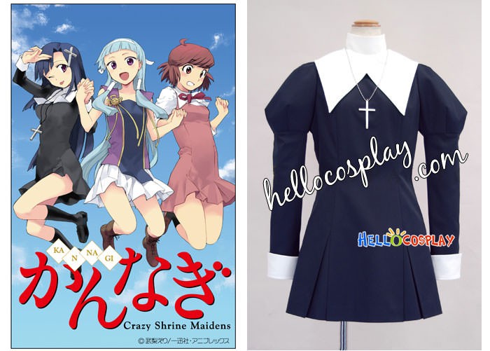 Kannagi Crazy Shrine Maidens Zange Cosplay Costume