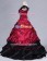 Southern Belle Civil War Ball Gown Formal Reenactment Stage Red Lolita Dress Costume