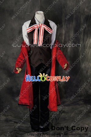 Black Butler Cosplay Grell Sutcliff Brown Vest Uniform Costume