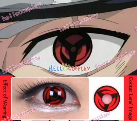 Naruto Sharingan Contact Lenses Kakashi Hatake Mangekyo Sharinga