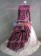 Victorian Lolita French Bustle Gothic Lolita Dress Wine Floral