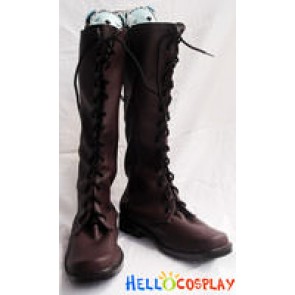 Dark Brown Cosplay Long Boots