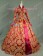 Victorian Lolita Queen Elizabeth Tudor Historical Gothic Lolita Dress Burgundy Floral