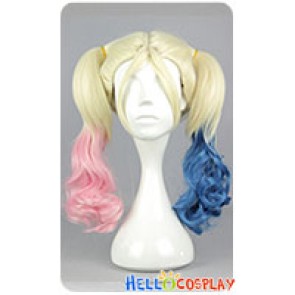 Suicide Squad Harley Quinn Cosplay Wig Ponytails