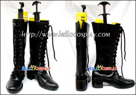 Girl Lolita Black Long Boots