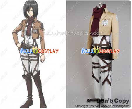 Shingeki no Kyojin Attack On Titan Cosplay Mikasa Ackerman Costume Uniform