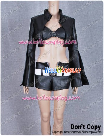 Black Rock Shooter Cosplay Costume Black Gold Saw Dress