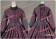 Civil War Victorian Cotton Blend Tartan Day Dress Gall Gown