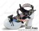 Black And White Bow Crisscross Ankle Straps PU Lolita Shoes