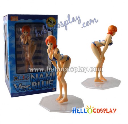 One Piece Nami Swimsui Blue Bikini PVC Figure