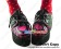 Black And Pink Heart Shaped Platform Punk Lolita Shoes