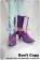 Macross Frontier Cosplay Sheryl Nome Short Boots Purple