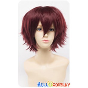 Wig 30CM Cosplay Dull Red Brown Universal Short Layered