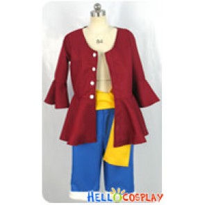 One Piece Cosplay Costume Monkey D Luffy Suit Two Years Later