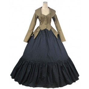 Victorian Gothic Lolita Ball Gown Prom Cotton Jacket Dress