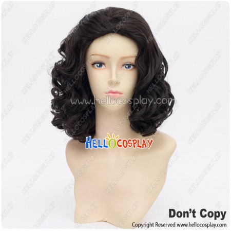 Game Of Thrones Jon Snow Wig Cosplay Night's Watch Curly Short Black