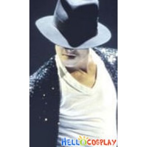 Michael Jackson Black Fedora Cashmere Hat