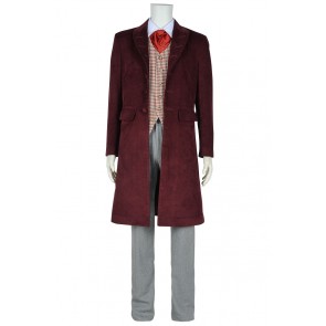 Doctor 4th Fourth Dr Tom Baker Daily Uniform Cosplay Costume Full Set