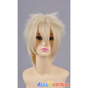 Beige Cosplay Short Layered Wig