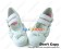 White Bows Double Ruffle Straps Chunky Princess Lolita Shoes
