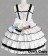 Sweet Lolita Gothic Punk Gorgeous Ruffle White Dress