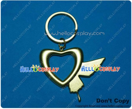 Macross Frontier F The False Diva Cosplay Sheryl Heart Shaped Butterfly Keychain