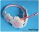 Vocaloid 2 Cosplay Sakura Miku Cherry Blossoms Headphone Headset Listening Ver With MP3