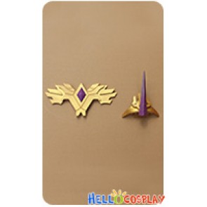 My Little Pony Cosplay Princess Celestia Imperial Crown Headwear Breastplate Badge Prop