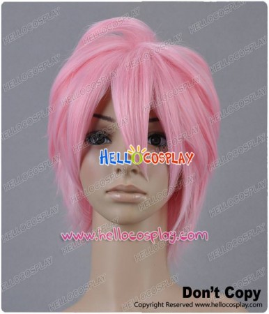 Pink Short Cosplay Layered Wig
