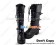 Black Rivets Ruffle Chunky Punk Lolita Boots
