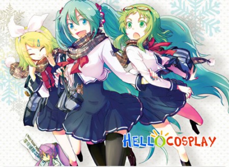 Vocaloid 2 Cosplay Hatsune Miku School Uniform From Project Diva