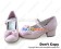 Matt Pink Ruffle Bow Contract Chunky Sweet Lolita Shoes