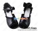 Sweet Lolita Shoes Black Ankle Strap Bow Lace Fish Mouth Flat Heel